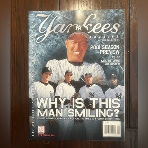 Yankees Magazine April 2001 Vol.22 Issue 1 2001 Season Preview